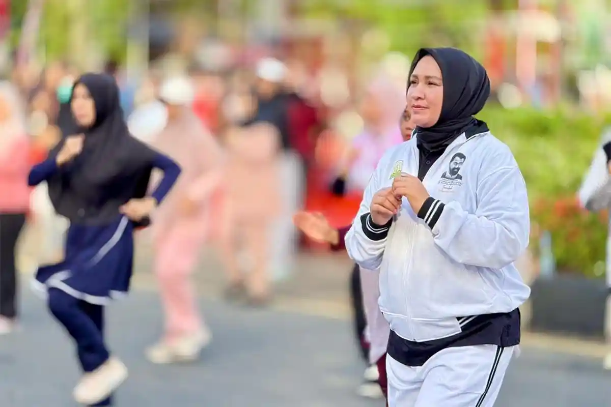 Marlina Muzakir Imbau Masyarakat Aceh Rutin Ikut Senam Jantung Sehat