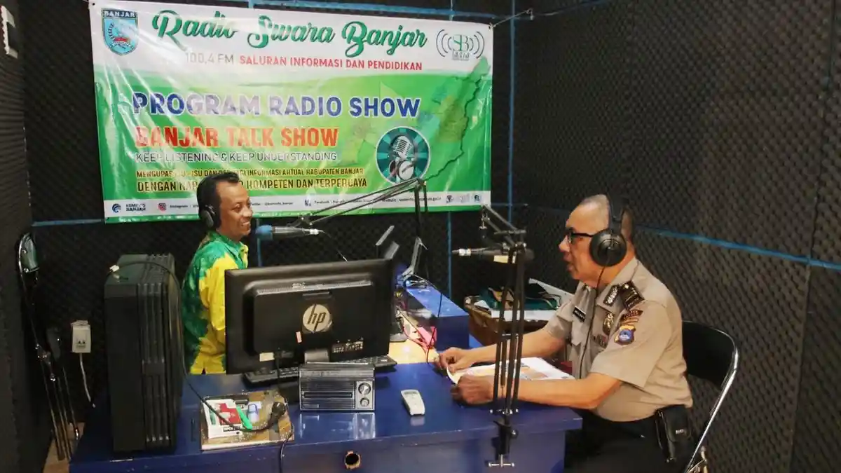 Pejabat Polres Banjar Live Talkshow di RSB, ini yang Disosialisasikan