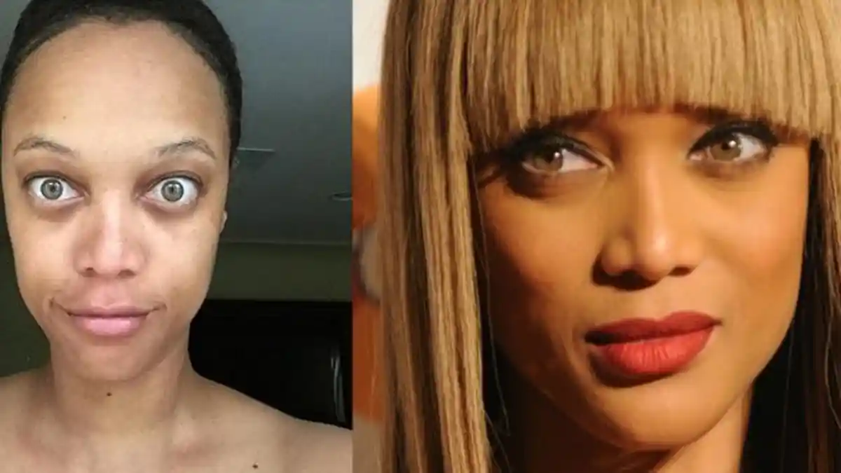 Inilah Wajah Supermodel Tyra Banks Tanpa Riasan dan Edit Foto