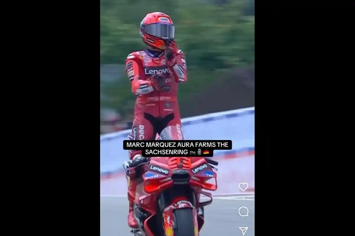 Juarai MotoGP Jerman 2025, Marc Marquez Selebrasi Dengan Jogetan Pacu Jalur Aura Farming