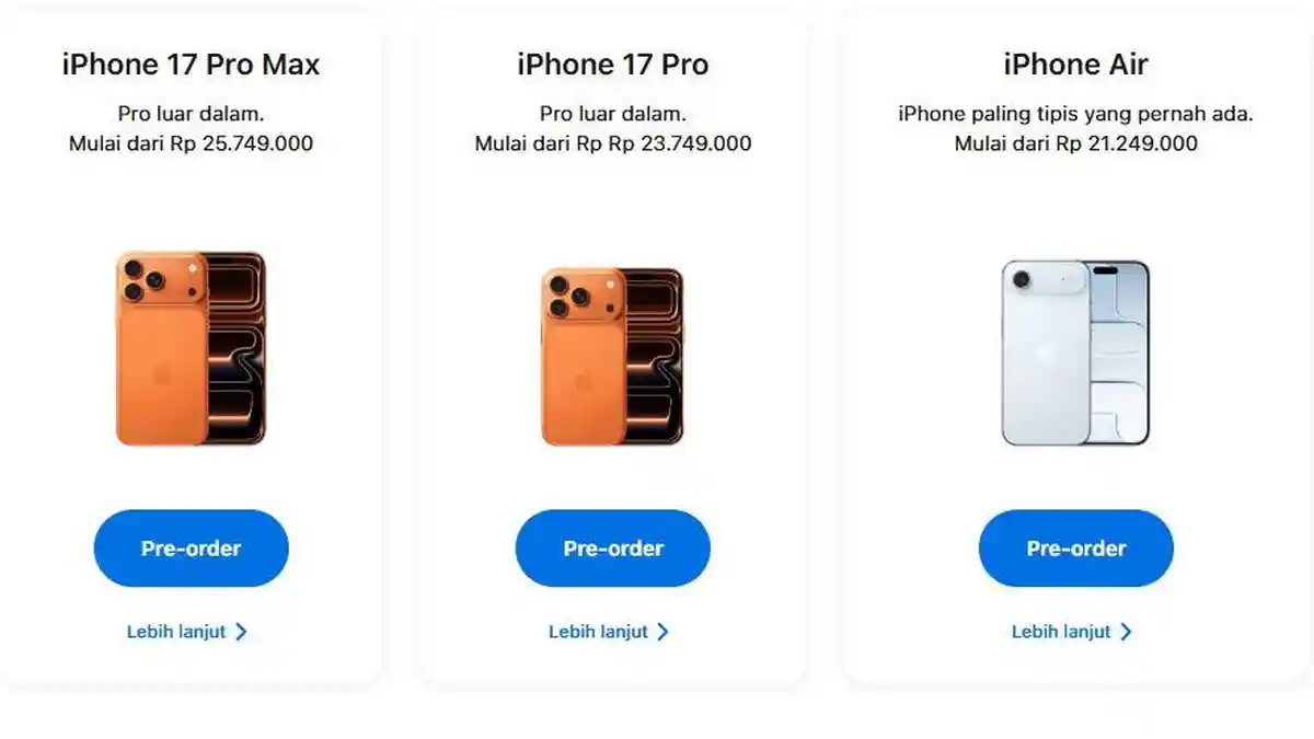 DAFTAR Harga iPhone 17 Terbaru di iBox per Oktober 2025 Mulai Rp 17 Jutaan