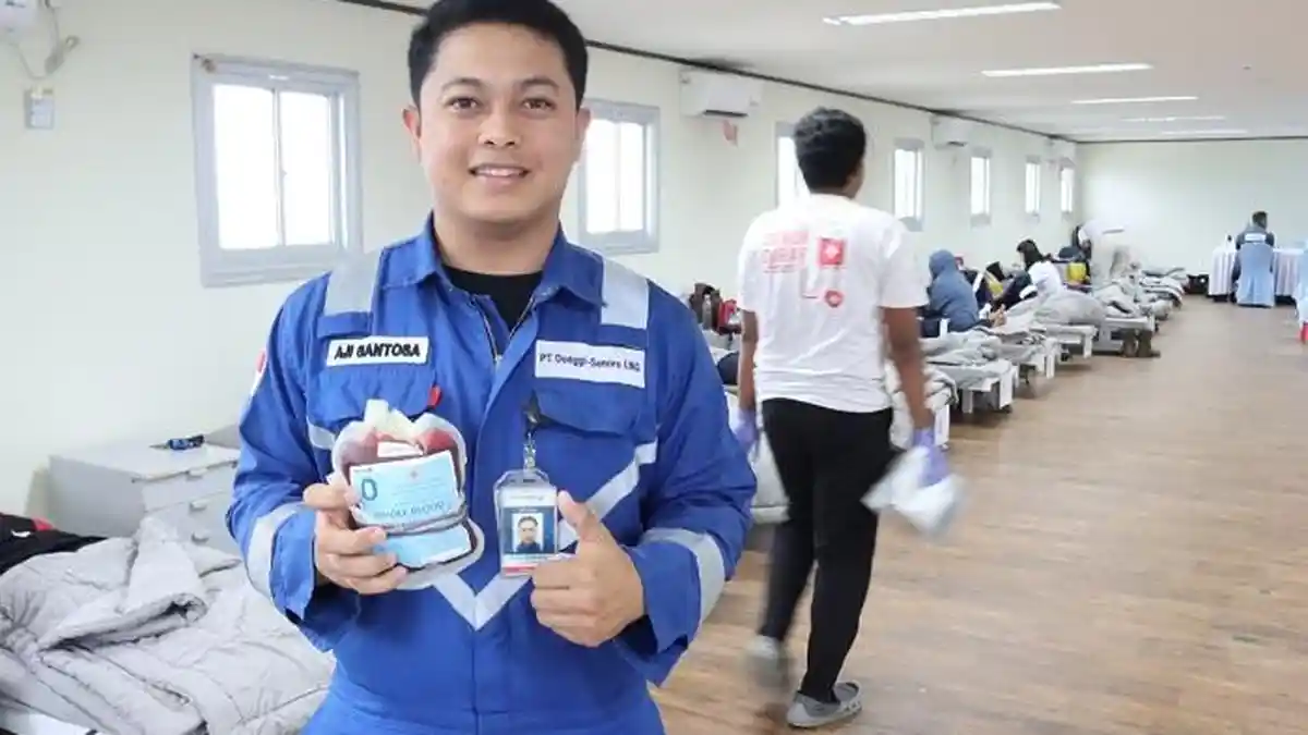 DSLNG Sumbang 251 Kantong Darah ke PMI Banggai