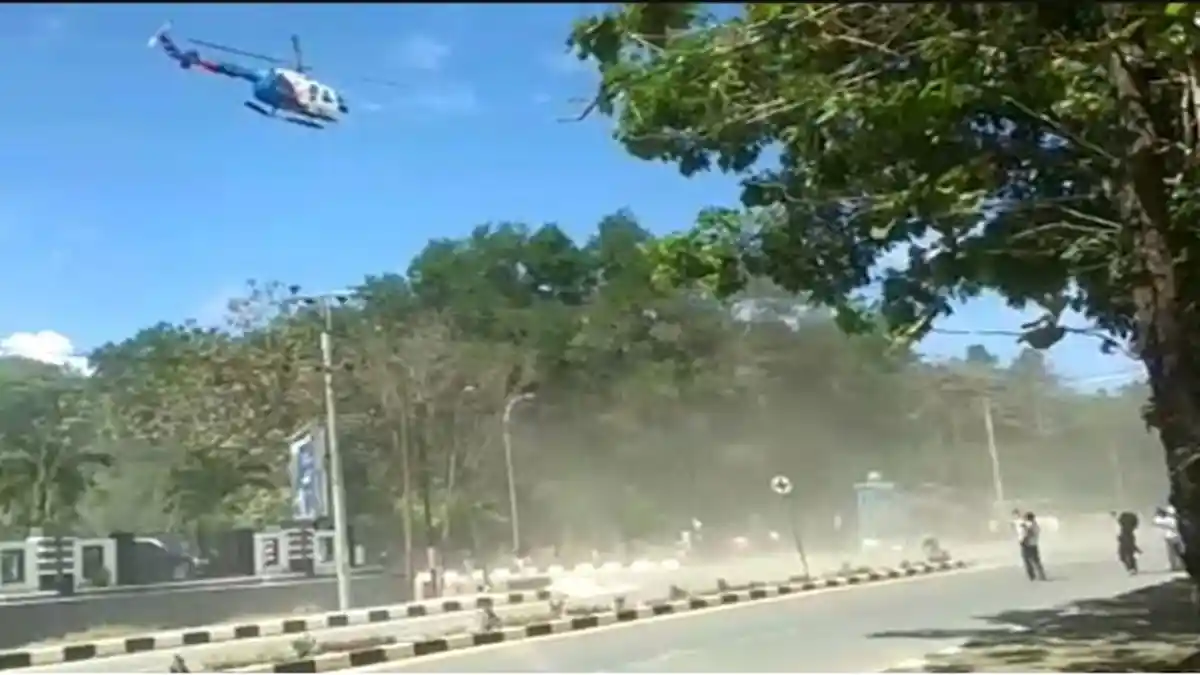 Bubarkan Aksi Demo Mahasiswa Pakai Helikopter di Kendari, Pilot dan 3 Krunya Dihukum 7 Hari Kurungan