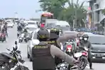 Imbas Konvoi Suporter Persis, Lalu Lintas di Solo Tersendat, Dibubarkan Petugas Langsung Kocar Kacir