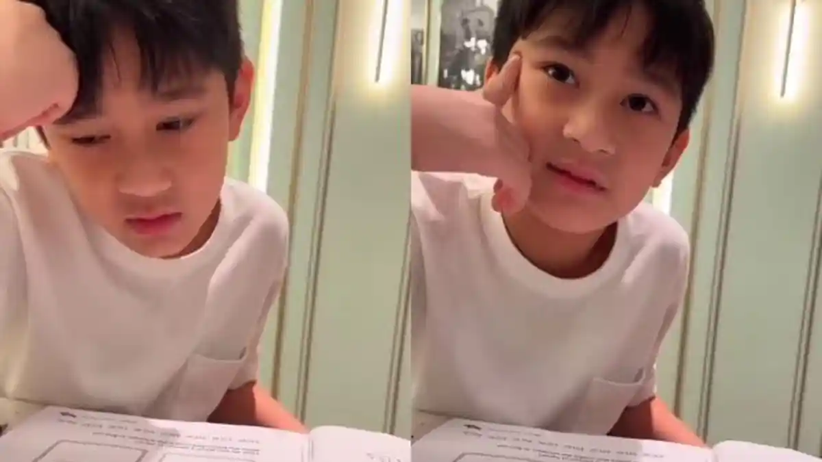 Belajar 3 Jam, Aksi Rafathar Jawab Soal Matematika Pakai Bahasa Inggris Tuai Pujian, Dibimbing Tutor