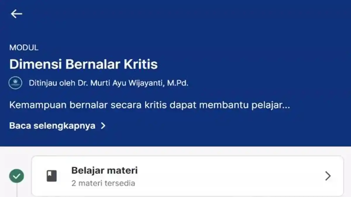 Kunci Jawaban Post Test Modul 6 Dimensi Bernalar Kritis, Profil Pelajar Pancasila Kurikulum Merdeka