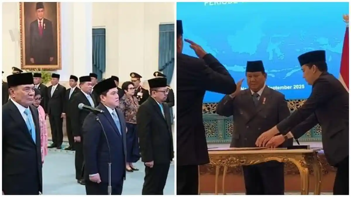DAFTAR 11 Pejabat Baru Dilantik Presiden Prabowo Sore Ini, Menpora Erick Thohir hingga Wamenaker