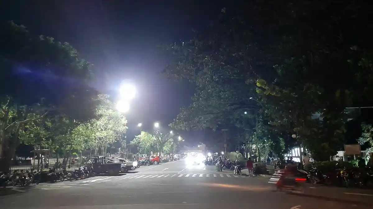 Begini Suasana Alun-alun Rangkasbitung Lebak saat Malam Takbiran Idul Fitri 2021