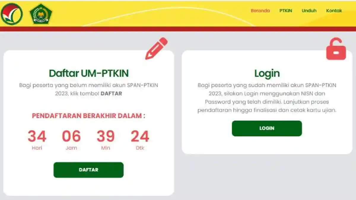Link Pendaftaran UM PTKIN 2023, Simak Jadwal, Ketentuan, dan Cara Daftarnya