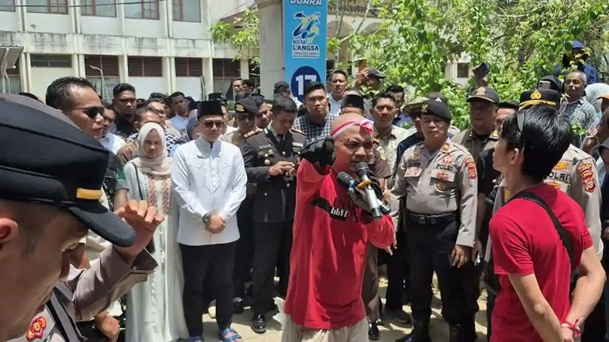 Wali Kota Langsa Teken Surat Pernyataan, Massa Aksi Bubarkan Diri
