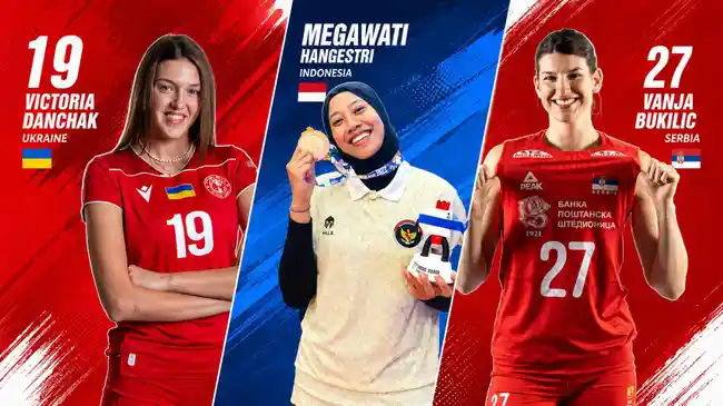 Beda Cerita Saingan Megawati di Top Skor Liga Voli Korea, Poin VNL 2026 Danchak & Bukilic Jomplang
