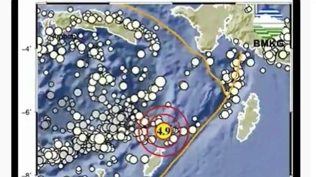 Gempa Bumi Sore Ini, Sabtu 6 Juli 2024, Info BMKG Magnitudo 4.9, Ini Lokasinya