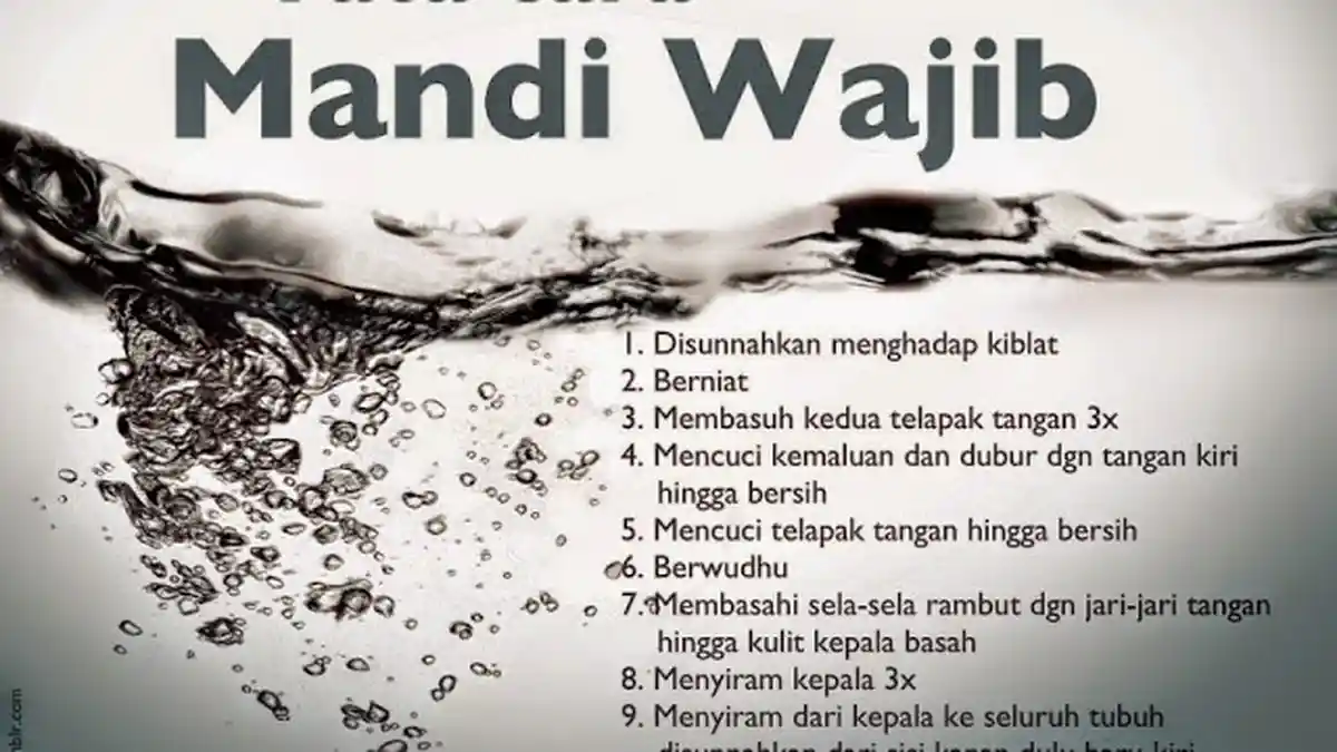 Lengkap Bacaan Niat Mandi Wajib Setelah Berhubungan Badan hingga Haid dan Nifas
