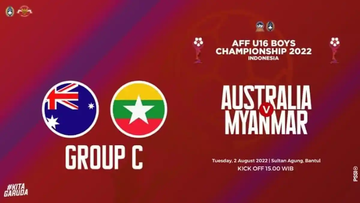 Link Live Streaming Australia vs Myanmar di Piala AFF U-16 Sore Ini di Okestream
