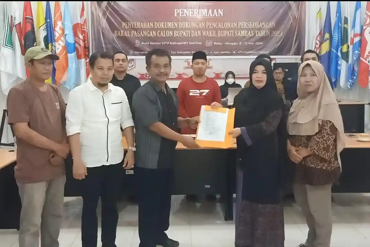 Tuntas Syarat Silon, Misni-Mariadi Optimis Lolos Verifikasi KPU Sambas