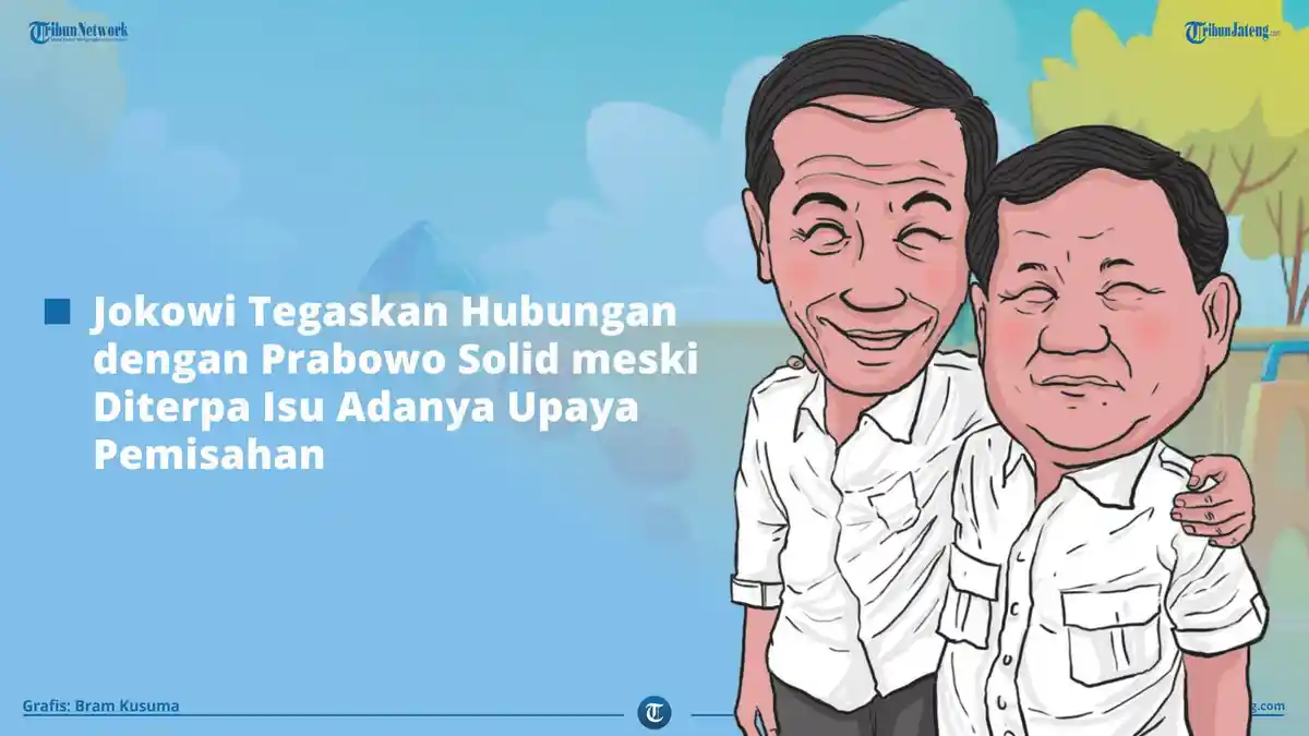 INFOGRAFIS Jokowi Tegaskan Hubungan dengan Prabowo Solid