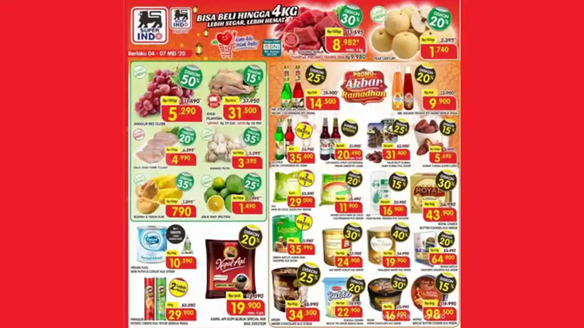 Promo Superindo Terbaru 5-7 Mei 2020, Minyak Goreng Diskon hingga Harga Spesial Daging Dada Ayam