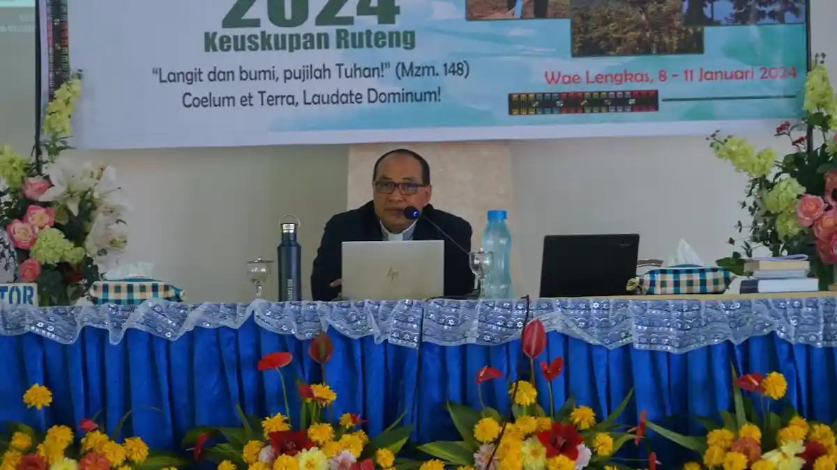 Begini Ajakan Uskup Siprianus Hormat Saat Pembukaan Sidang Pastoral Post Natal 2024