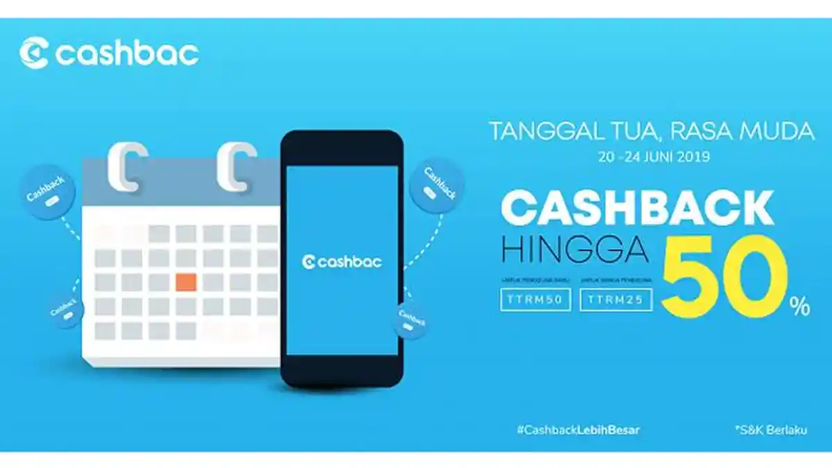 Aplikasi Cashbac Hadirkan Promo “Tanggal Tua, Rasa Muda”