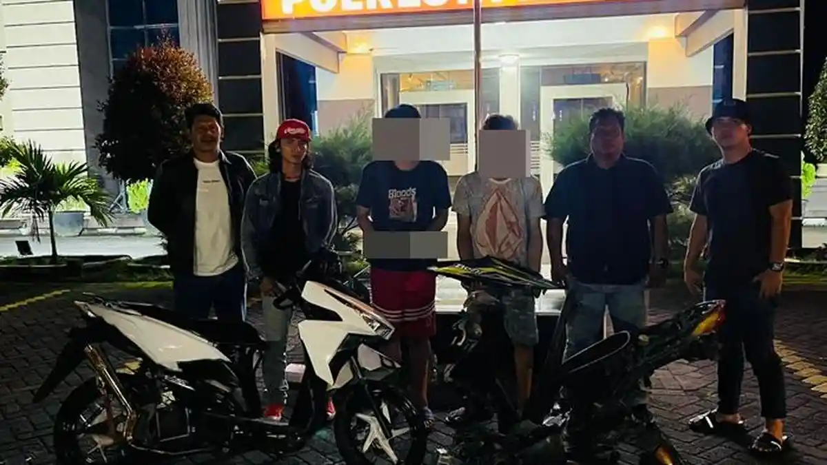 Dua Pelaku Curanmor Diringkus Polresta Manado, Curi Motor yang Terparkir di Jalan