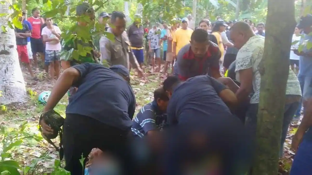 Warga Dusun Erie-Ambon Ditemukan Tewas Tergantung di Pohon Pala