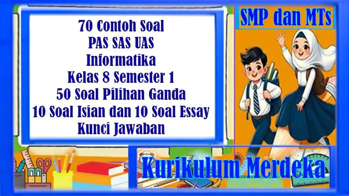 70 Contoh Soal PAS SAS UAS Informatika Kelas 8 Semester 1 Kurikulum ...