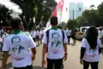Pendukung Gerindra dan PKB Padati Gedung KPU