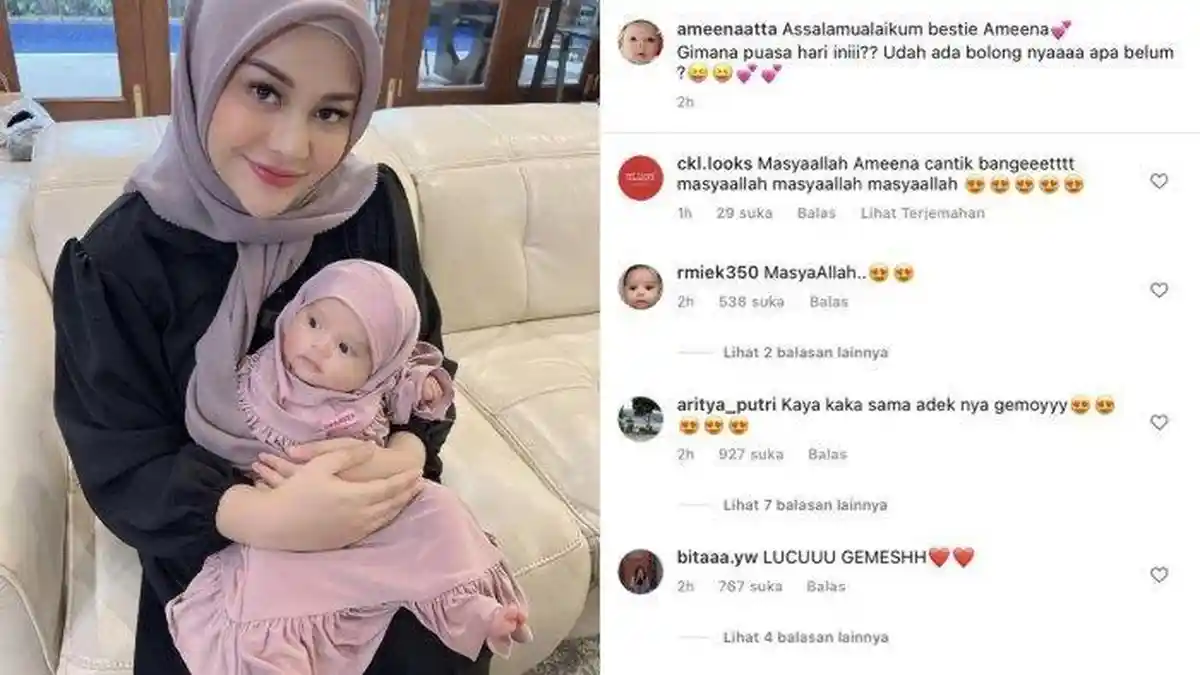 Perubahan Penampilan Ameena si Cucu Krisdayanti Jadi perhatian, Putri Atta dan Aurel Berhijab