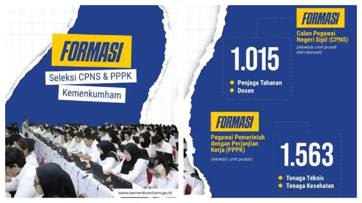 Jadwal Pendaftaran CPNS Kemenkumham 2023 dan Link Pendaftaran