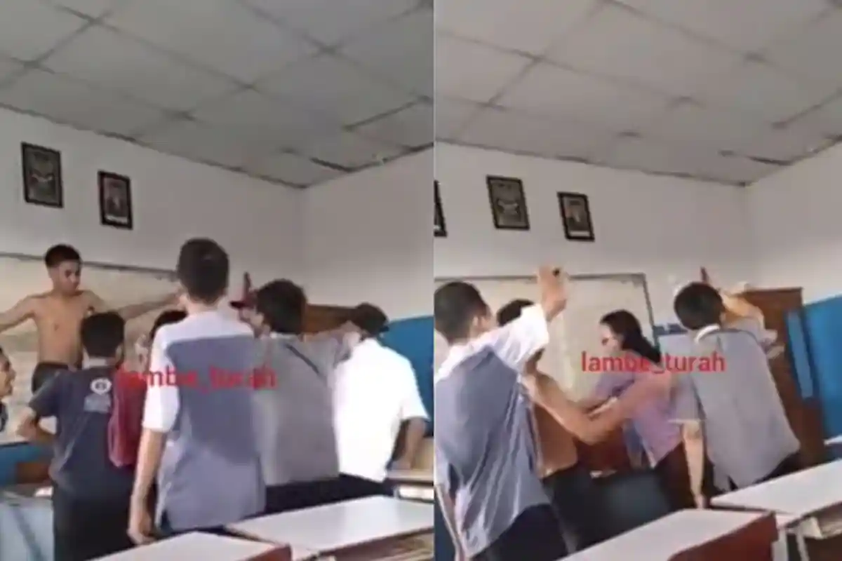 Video 8 Murid Permalukan Bu Guru dengan Sawer & Joget Viral, Ada yang Buka Baju & Naik di Atas Meja