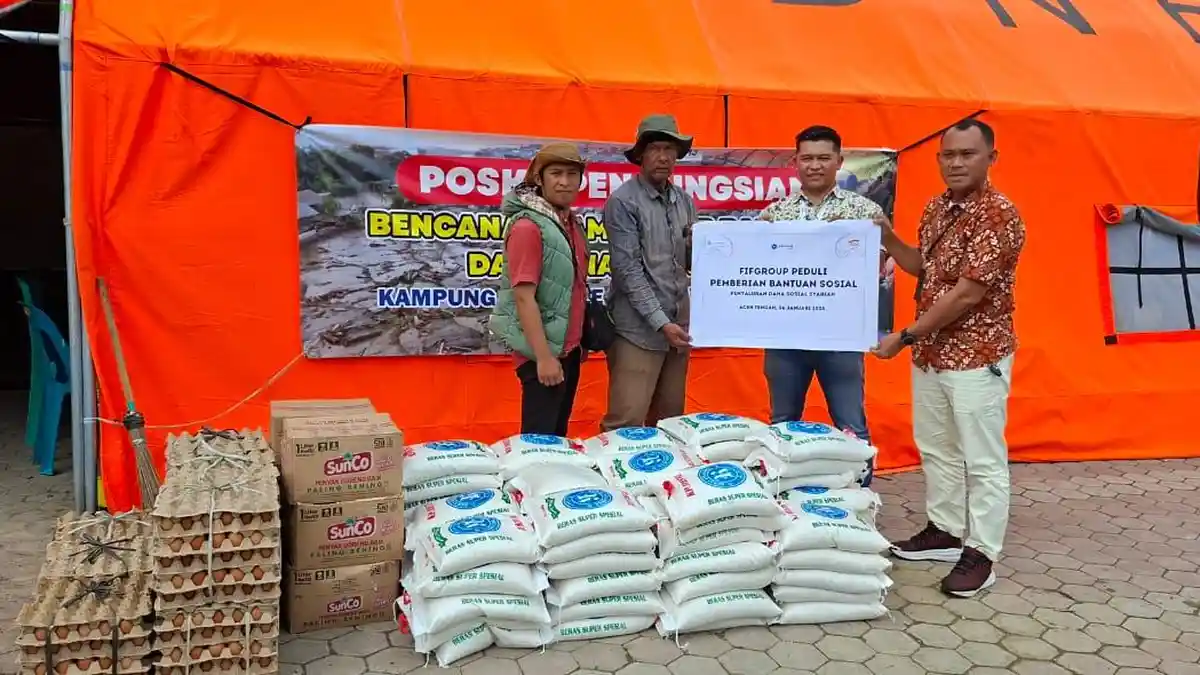 FIFGROUP Aceh Tengah Salurkan Bantuan untuk Korban Banjir dan Longsor di Desa Mendale dan Mongal