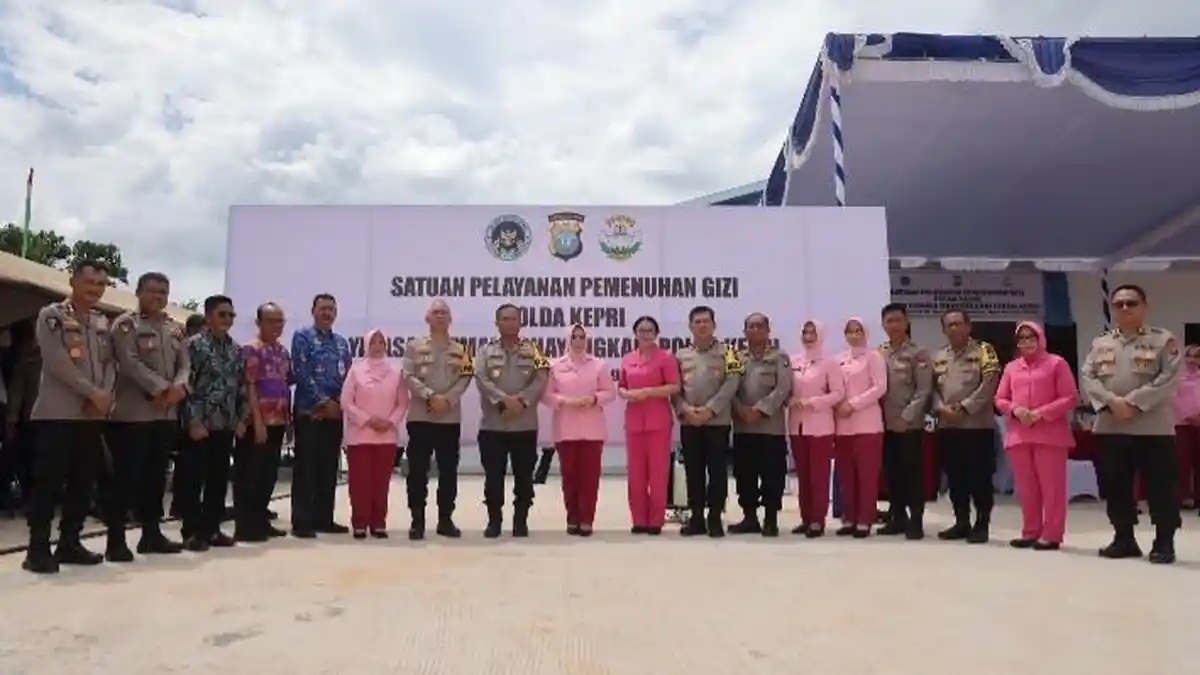 Kapolri Resmikan Dapur SPPG Serentak  Dilingkungan Polri, Polda Kepri Sumbang Dua Dapur