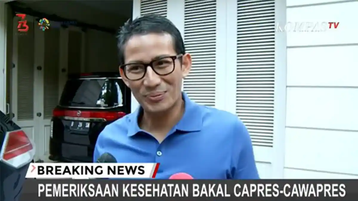 Tak Hanya Sekali, Sandiaga Uno Kerap Kenakan Kaus Biru di Beberapa Momen, Inilah 10 Potretnya