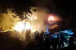 Kebakaran Besar di Beirut Lebanon Usai Serangan Israel