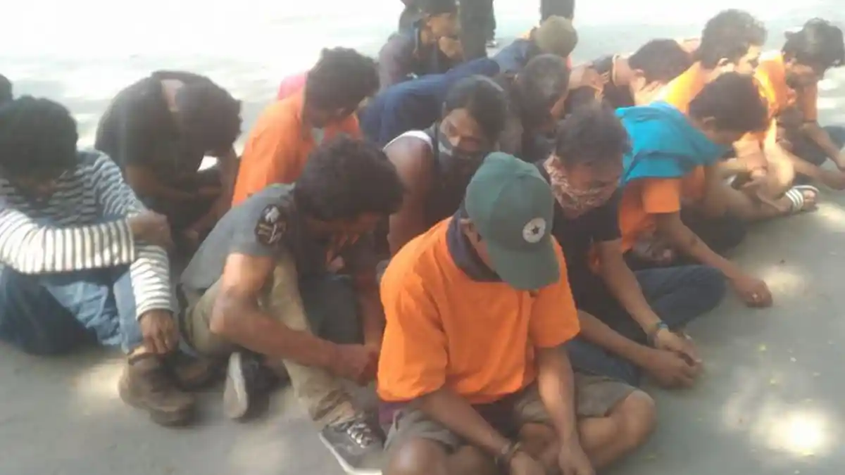 Resahkan Warga, 45 Orang Diduga Penjarah Ditangkap Polres Palu