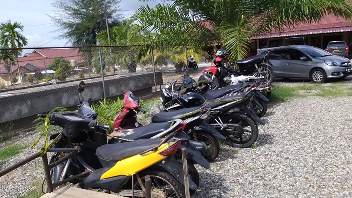 Polres Abdya Amankan 10 Sepmor dan Becak Barang Tanpa Dokumen, Sedang Dilakukan Cek Fisik