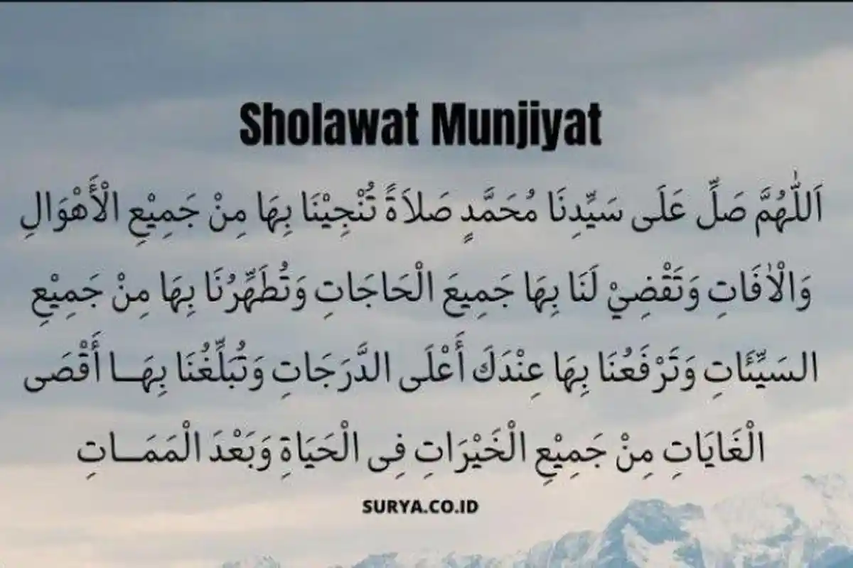 Lirik Sholawat Munjiyat, Lengkap dengan Arti dan Makananya