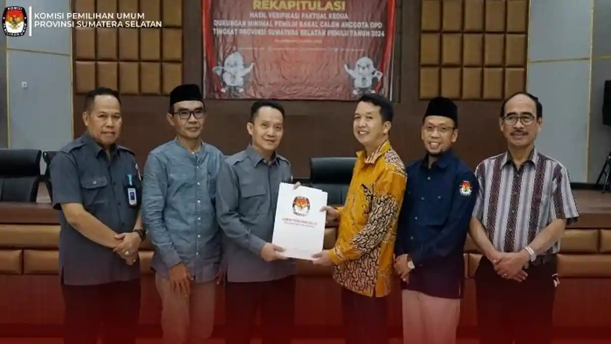 Daftar Lengkap 21 Nama dan Nomor Urut Calon DPD Sumsel Masuk DCT Pemilu 2024