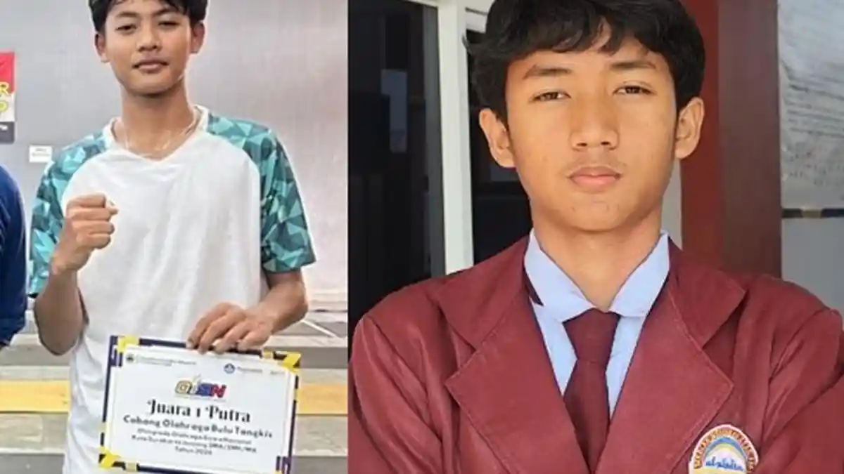Madeva Fathan Siswa SMA ABBS Surakarta dan Alvino Deo dari SMA ABBS ...