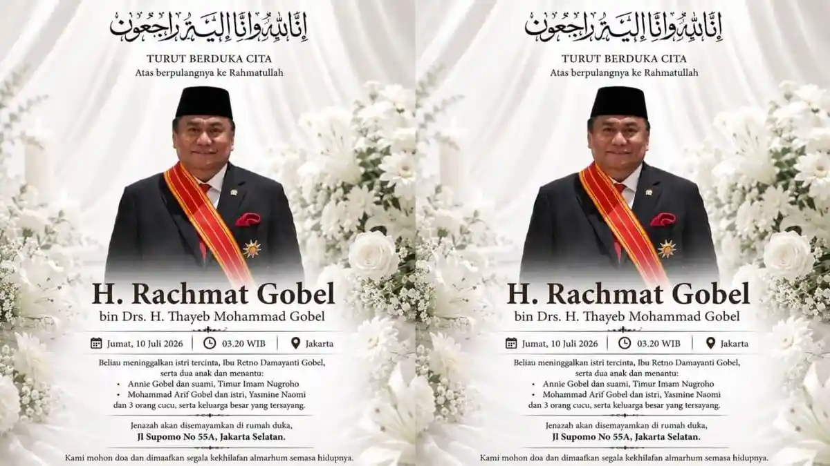 Berita Duka, Anggota DPR RI Rachmat Gobel Meninggal Dunia – DEPOK POS