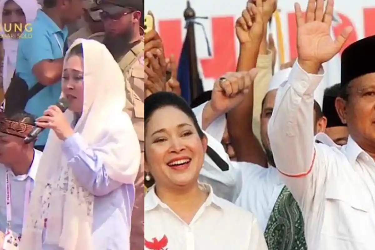 VIDEO VIRAL Titik Soeharto Tutup Telinga Saat Diminta Rujuk oleh Massa Kampanye Prabowo: Insya Allah