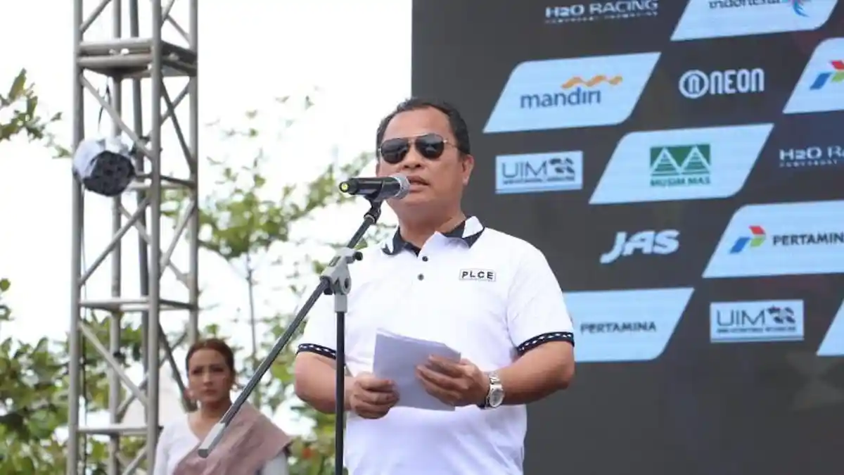 Pj Bupati Dairi Surung Charles Promosikan Potensi Wisata Dairi di Event Aquabike Jetski Championsip