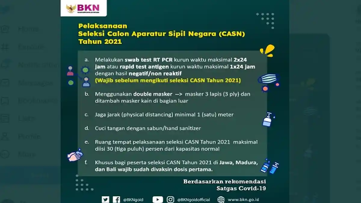 Baru Sembuh dari Covid-19 dan Belum Bisa Vaksin, Ini Syaratnya agar Masih Bisa Tes SKD CPNS 2021
