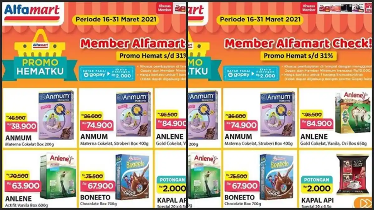 KATALOG PROMO Alfamart Kamis 25 Maret 2021, Dapatkan Promo Member Alfamart Diskon hingga 31 %