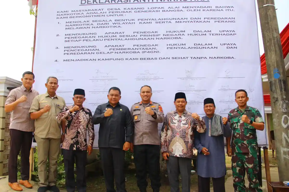 Perangi Narkoba, Polres Muaro Jambi Bentuk Desa Anti Narkoba