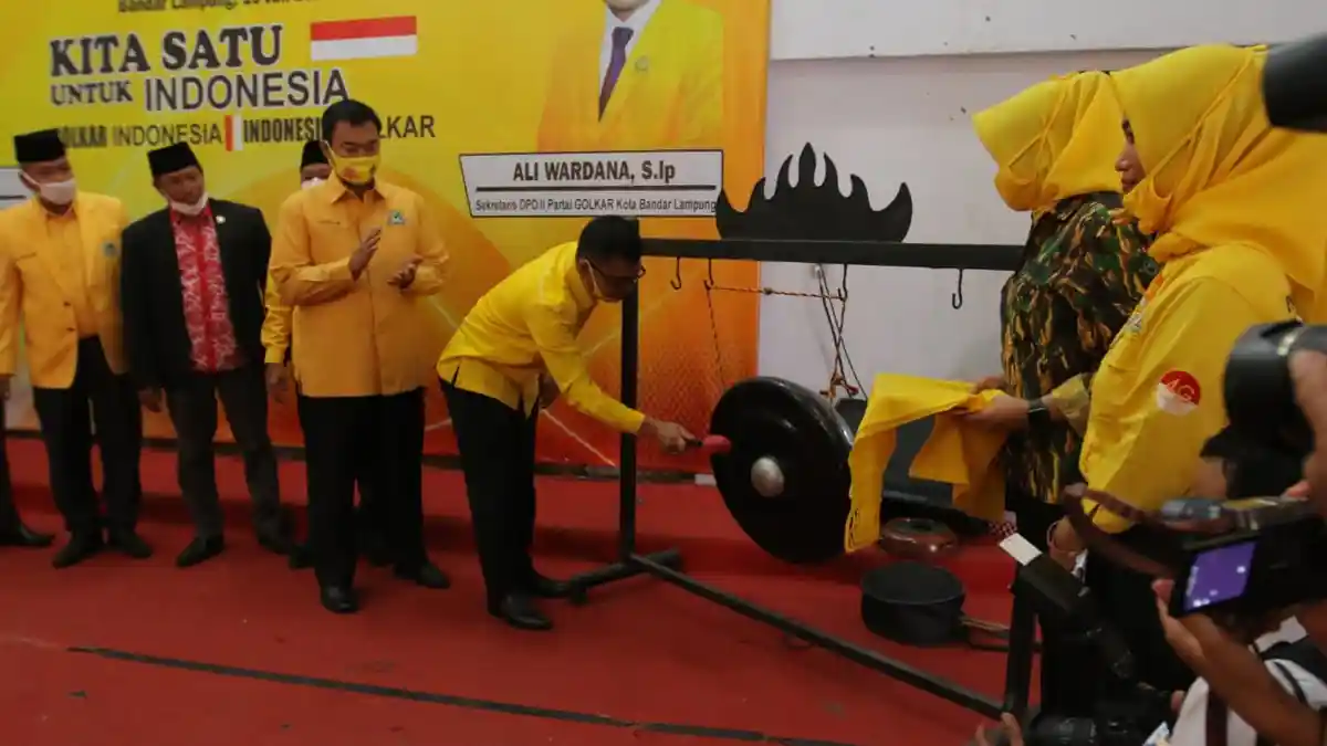 Sekretaris DPD Ismet Roni Resmi Buka Musda X Partai Golkar Bandar Lampung