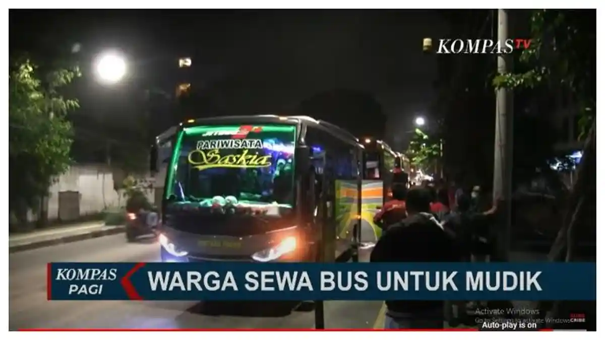 130 Warga Penjaringan, Jakarta Utara Sewa Bus Pariwisata demi Bisa Mudik Lebaran