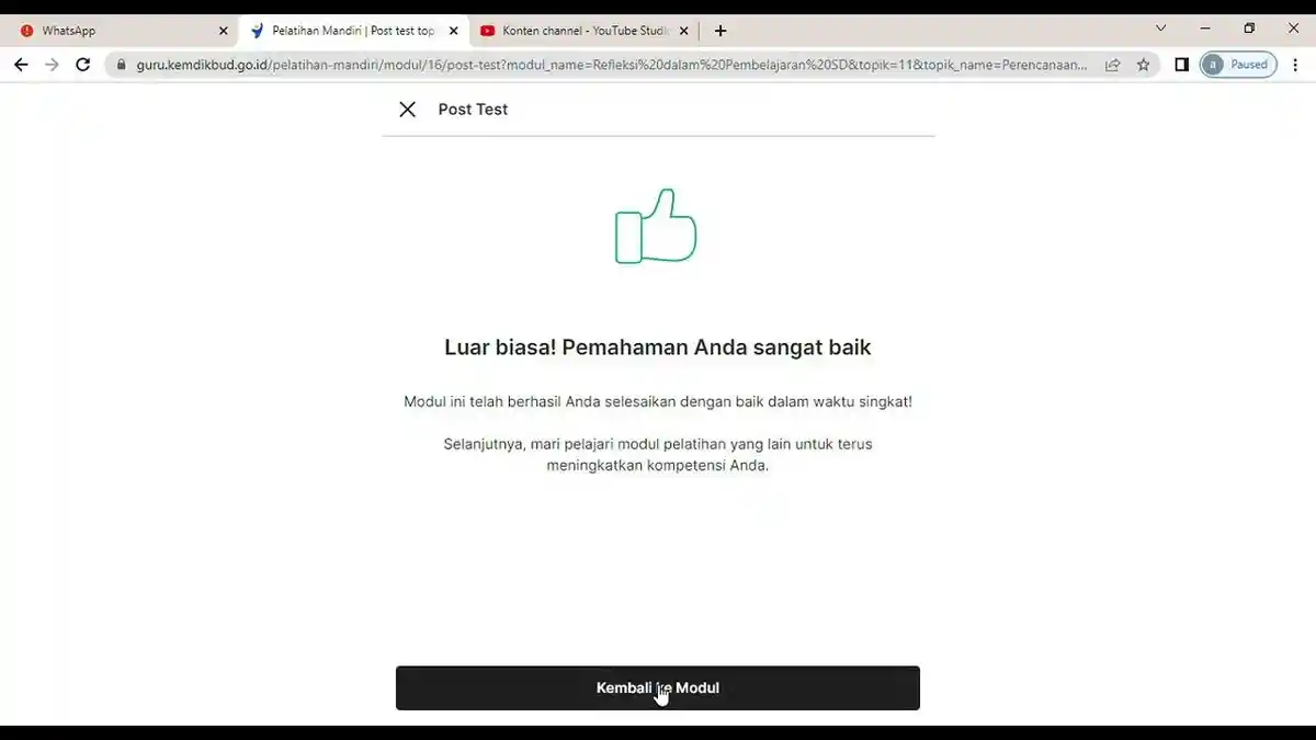 Soal & Kunci Jawaban Post Test Modul 3, yang Perlu Diperhatikan dalam Menyusun Pertanyaan Refleksi