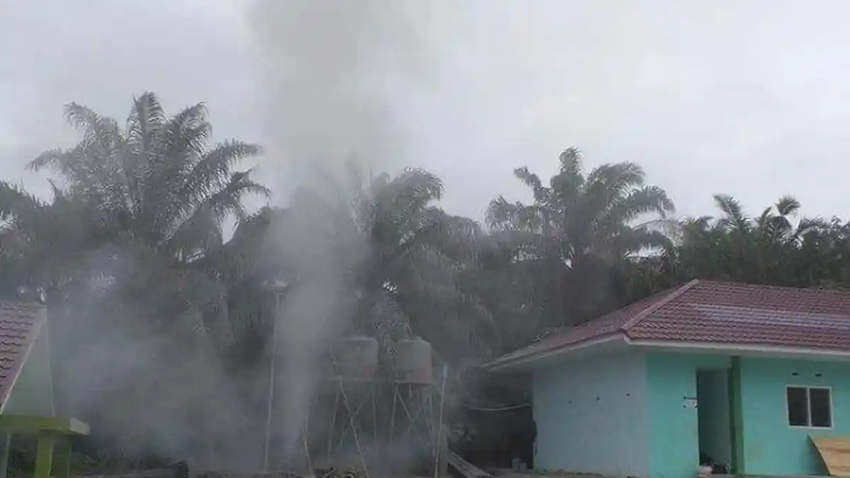 Ponpes Al-Ikhsan Meledak, Sumber Ledakan dari Semburan Gas, Lumpur dan Batu