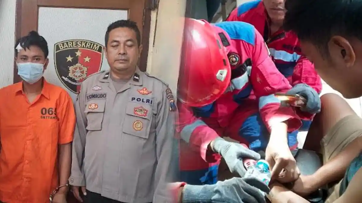 Polisi Minta Bantuan Petugas Damkar, Borgol di Tangan Maling Motor Tak Bisa Dibuka, Grigi Macet